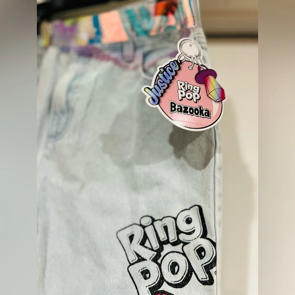 Justice girls ring pop callab jeans new 12
